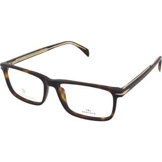 DAVID BECKHAM Mand DB 1019 086 Optiske stel Acetat Havana Firkantet