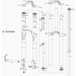 ROCKSHOX Coil spring Pre-Load spacers For Boxxer Race/Team 4 af hver
