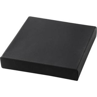 Sort dybt lærred med 3,7 cm dybde – 40×40 cm