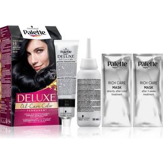 Schwarzkopf Palette Deluxe Permanent hårfarve Skygge 1-1 909 Blue Black 1 stk. - 1 stk.