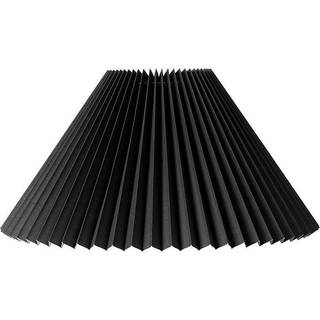Plisseskærm Sort 23 cm