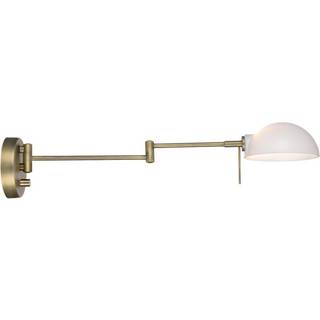 Halo Design Kjøbenhavn væglampe med arm, 12 cm, Ø15 cm, G9, messing