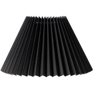 Plisseskærm Sort 17 cm