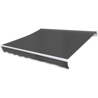 Foldemarkise Motoriseret Blå/Hvid - Antracitgrå