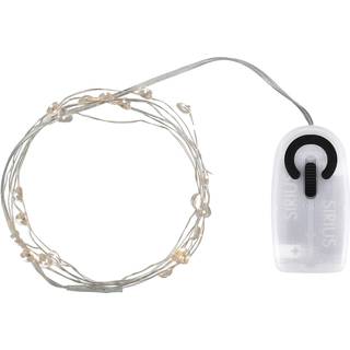 Lærke hjerte 20 lys, Klar/Sølv