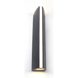 LUTEC LEO udendørs LED væglampe, H30 cm, IP54, sort