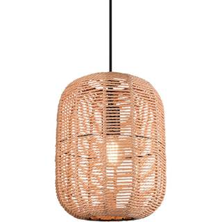 Runa hængelampe, sisalskærm, 1 lyskilde, Ø 35 cm