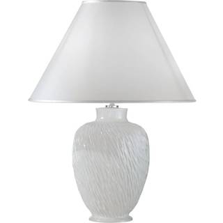 Chiara bordlampe i keramik, i hvid, Ø 40 cm
