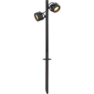 SLV vejlampe Sitra, 2 lyskilder, antracit, aluminium, GX53, IP44