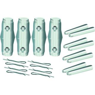 Alutruss QUADLOCK set connecting cone/pivot/pin omdrejningspunkt tilslutning