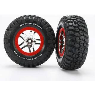 Traxxas 6873R Tires & Wheels Goodrich S1/Split-Spoke, 4WD/2WD Rear (2)