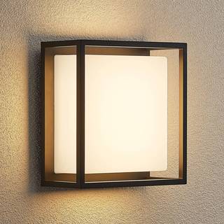 Lucande udendørs LED-væglampe Ilirian, antracit, aluminium, 25 cm