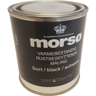 Morsø Senotherm maling 1/4 liter dåse - Sort
