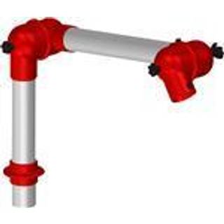 Alsident System 75 sugearm | 750 mm | 2 led | Bordmontage - Rød