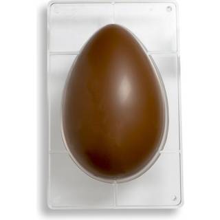 Påskeæg m/striber 26 cm – Polycarbonat Chokoladeform, Decora
