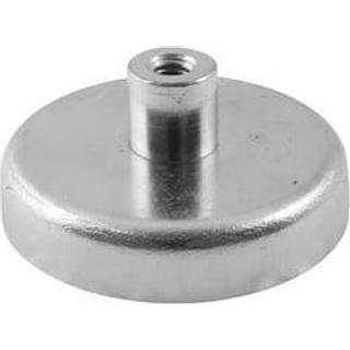 Ferrit pottemagnet Ø50 mm med M6 gevindbøsning (200N)