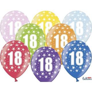 50 stk. Fødselsdag Metallic Balloner Mixfarver – Elegant 18 Års Dekoration Helium Klar