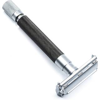 Parker Shaving 74R-SC Satin Chrome Textured Heavy Weight Butterfly Open Safety Razor