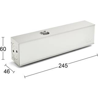 DormaKaba Dorma dørlukker TS83 3-6 sølv u/arm
