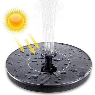 Fontæne - Solar Fontæne / Vandfontæne Solcelle - 16 cm Sort