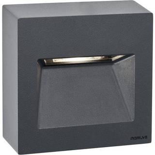 Norlys Namsos LED væglampe, IP65, grafit