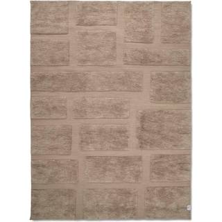 Classic Collection Bricks Tæppe 200x300 Cm - Ensfarvede tæpper Uld Beige - BR124BE