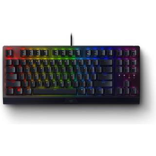Razer Blackwidow V3 TKL Mekanisk spiltastatur: Gul mekaniske switches Linear & Silent - Chroma RGB - Compact Form Factor - Programmerbare makroer