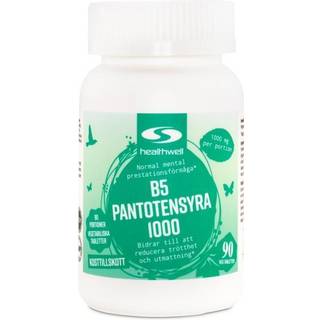 Healthwell B5 Pantothensyre 1000, 90 tabl