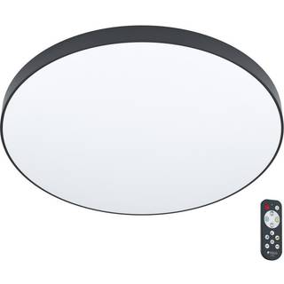 LED-loftslampe Zubieta-A, sort, Ø60cm