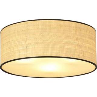 Loftlampe Aston, Ø 50 cm, rattanlook