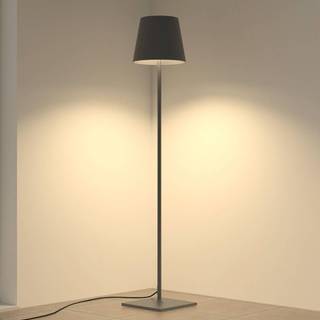 Lucande terrasselampe Andrei, grå, 150 cm høj, IP54, E27
