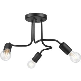Loftlampe Joiy, spredt, 3 lyskilder, sort