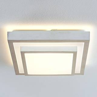 Lindby Mirco LED-loftlampe i alu, kantet, 37,5 cm