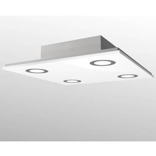 Kvadratisk LED-loftlampe Pano, hvid