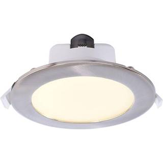 Indbygget loftlampe med LED Acrux, Ø 15 cm, sølvfarvet mat, CCT