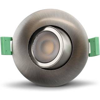 Llitt Sanna Dimbar Infälld downlight 3000K/4000K 520lm IP65 1-pack Borstad stål