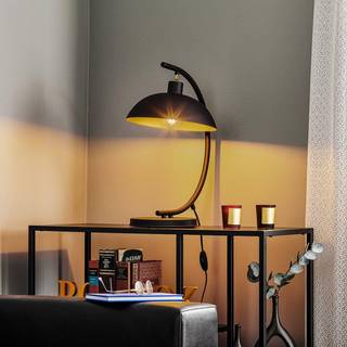 Bordlampe 1036, 1 lyskilde, sort-guld