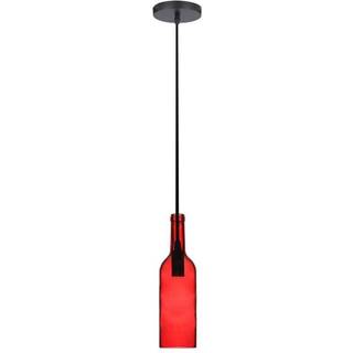 Flaske pendel lampe E14 - Rød
