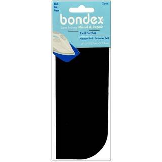 Bongex Iron-on Patches 5 """" X7 """" 2/PKG-Black