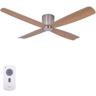 Beacon loftventilator Fraser krom/teak DC quiet Ø 132 cm