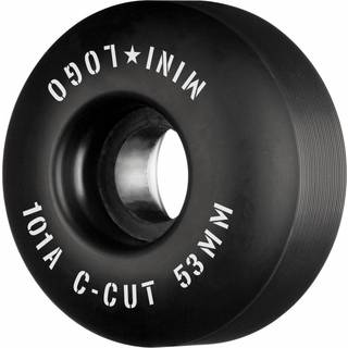 Mini Logo Skateboard Hjul C-cut 53mm 101A Black 4-pak