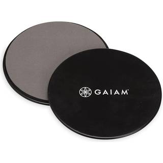 Gaiam Core Slydeskiver - Dobbeltsidet tr?ningsskyder til t?ppe og h?rdttr? -gulv - Hjem AB Pads ?velsesudstyr Fitness glider til kvinder og m?nd