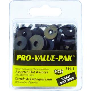 Danco Assortered Flat Washer Pro Set Black 100-Piece (34441)