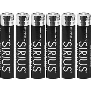 Sirius AAA batteri 6 stk.