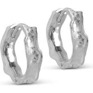 Enamel Everly Hoops Sterling Sølv Øreringe E292SM