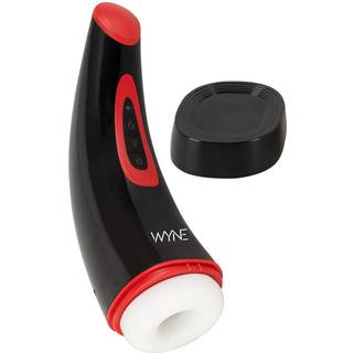 WYNE 03 - Batteridrevet, vibrerende sugemasturbator (sort)