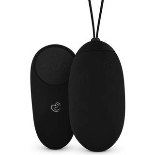 Easytoys - genopladeligt, vandtæt, fjernstyret vibratoræg (sort)