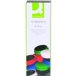 Q-connect magneter i flere farver 20 mm 10 stk