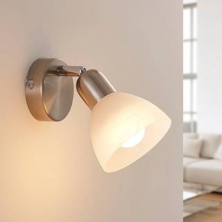 Lindby - Paulina LED Væglampe Satin Nickel/White
