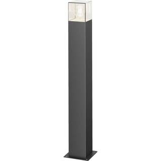 Lucande vejlampe Keke, højde 70 cm, antracit, aluminium